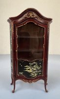 (image for) Mahogany and Black Oriental Cabinet