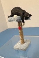 (image for) Cat playing on cat stand