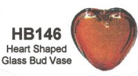 (image for) Heart Shaped Glass Bud Vase