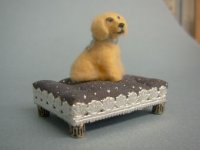 (image for) AZ Brown Puppy on Stool