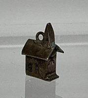 (image for) Vintage Silver Tone Small Church Charm