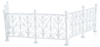 (image for) WROUGHT IRON FENCE/WH/6pc