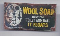 (image for) Tin Sign Wool Soap