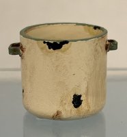 (image for) Beige Enamel Saucepot