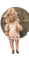 (image for) Tiny Porcelain Blond Girl Doll