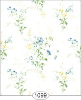 (image for) Wallpaper - Wildflower Bouquet - Blue (3:96)