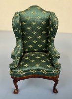 Forest Green Wing Back Chair