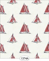 (image for) Sailboat Print - Red