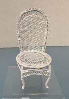 (image for) Vintage White Metal Chair