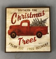 (image for) Red Truck with Tree sign