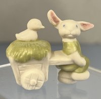 Blank of a Rabbit Pulling a Wagon with a Duck on Top