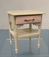 (image for) White Table with Pink Drawer for Little Girl