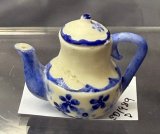 Teapot, Handpainted Blue and White (image for) Teapot, Handpainted Blue and White