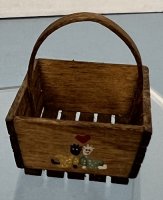 (image for) Wood Basket - Raggedy Ann