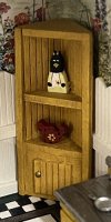 (image for) 1/48" Scale Sunflower Sue Decorated Corner Cabinet
