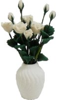 (image for) White Roses in a White Vase