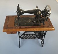 Old-Fashioned Treadle Sewing Machine