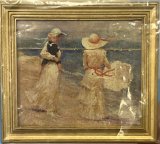 Two Edwardian Ladies on the Beach (image for) Two Edwardian Ladies on the Beach