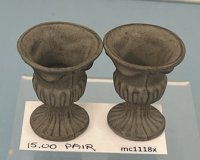 (image for) Pair of Grey Urns
