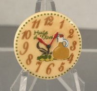 (image for) Kitchen Wall Clock olive oil