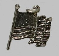 (image for) Sterling Waving Flag Charm
