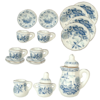 (image for) 17 Piece Porcelain Tea Set