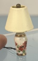 (image for) 1/24th Porcelain Lamp with Floral Design