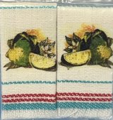 Dish Towels Decorated with Fruit (image for) Dish Towels Decorated with Fruit