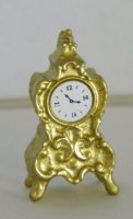 (image for) Miniature Gold Mantel Clock