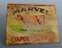 (image for) Tin Sign Marvel Evaporated Milk