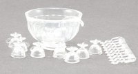 (image for) 8 Piece Punch Bowl Set, Crystal