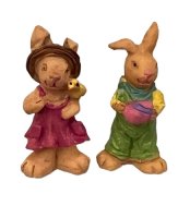 (image for) Pair of Dressed Easter Rabbits