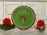 (image for) Christmas Green Candy Cane Plate