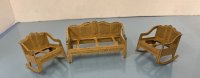 (image for) Antique Tootsie Toy Metal Furniture Set