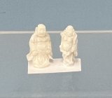 (image for) Two Carved White Figurines
