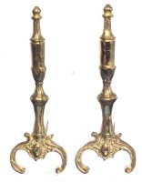 (image for) Period Brass Andirons