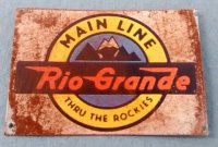 (image for) Tin Sign Main Line Rio Grande