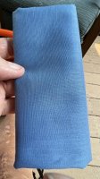 (image for) Solid blue cotton fabric