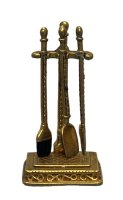 (image for) Brass Fireplace Tool Set