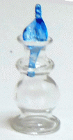 (image for) Glass Jar - Turquoise Flame Stopper