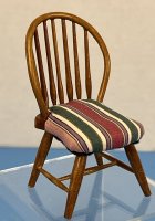 (image for) Round Back Chair with Stripe Cushion