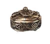 (image for) Fine Filigree Silver Bowl with Lid