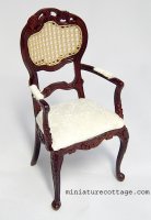 (image for) Mahogany Woven Back Armed Chair