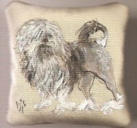 (image for) Handpainted Dog Pillow 25
