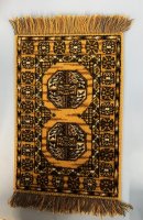 Gold and Brown Wool Area Rug