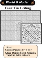 (image for) Faux Tin/Wood Ceiling Panel (1 pc)