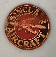 (image for) Tin Sign Sinclair Aircraft