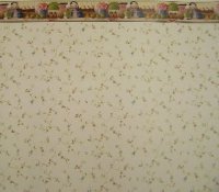 1950's Kitchen Floral Wallpaper (3 Sheets of paper)