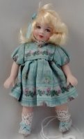 (image for) Vintage Porcelain Small Girl in Blue Dress