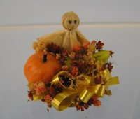 (image for) Ghost and Pumpkin Centerpiece